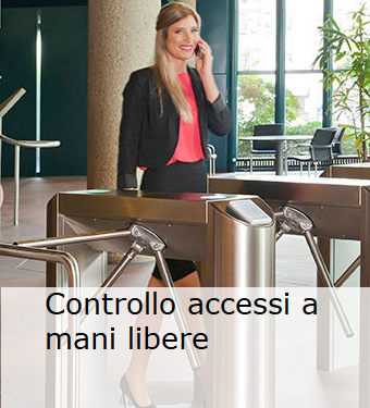 Controllo accessi a mani libere