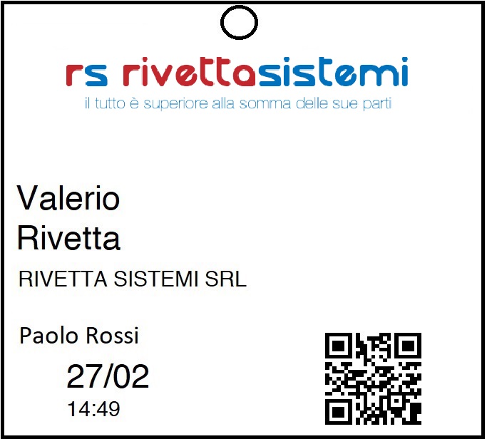 Pass personalizzato visitatori